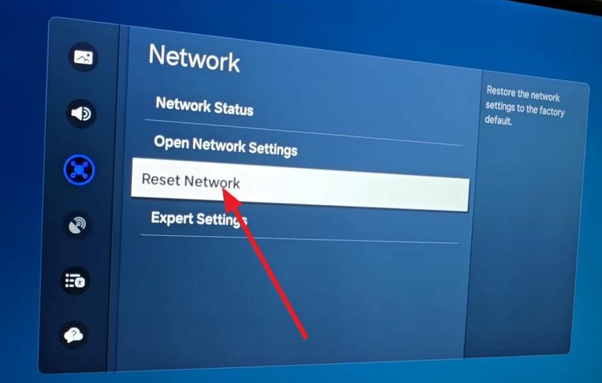 go to reset network