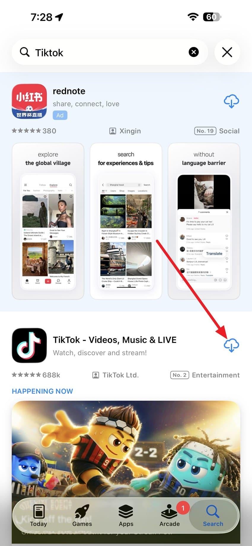 reinstall the tiktok app