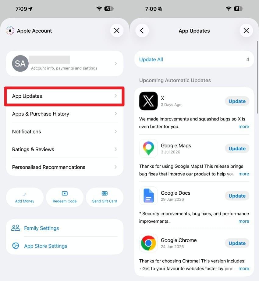 update the tiktok app
