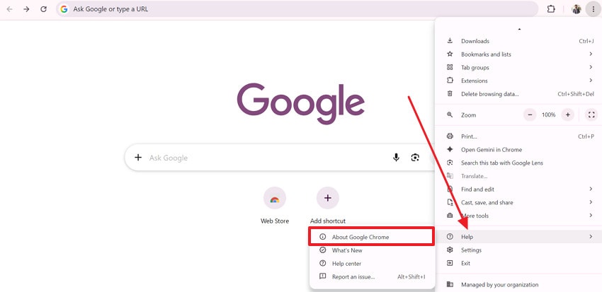 update browser version
