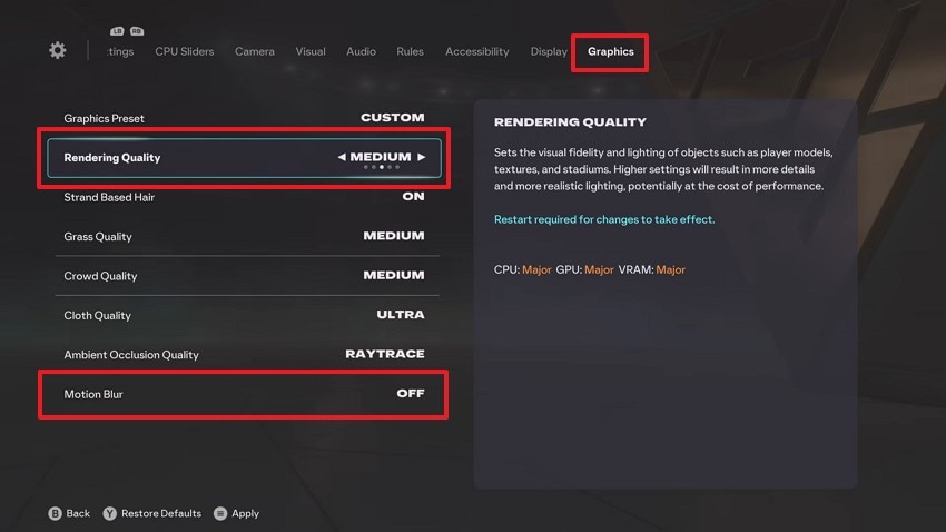 lower in game graphics settings