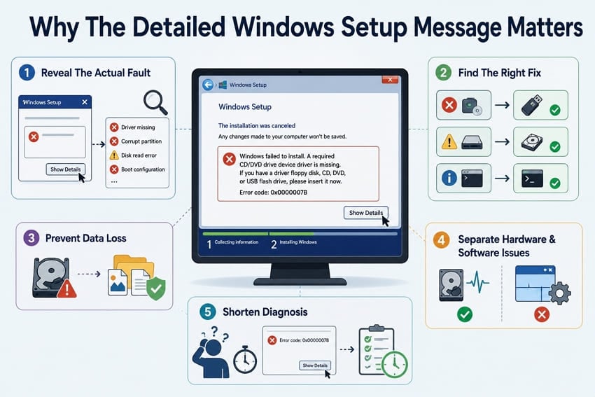 reasons why detailed windows message matters