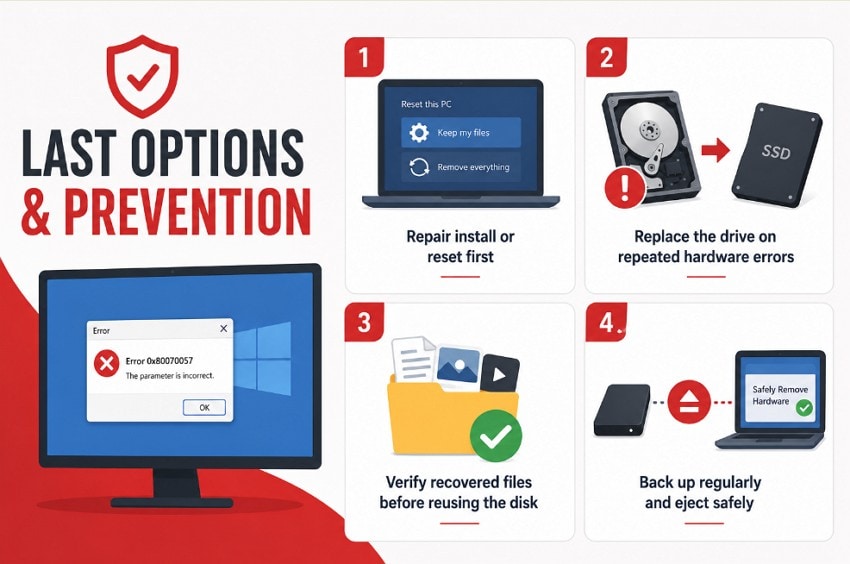 last options and prevention