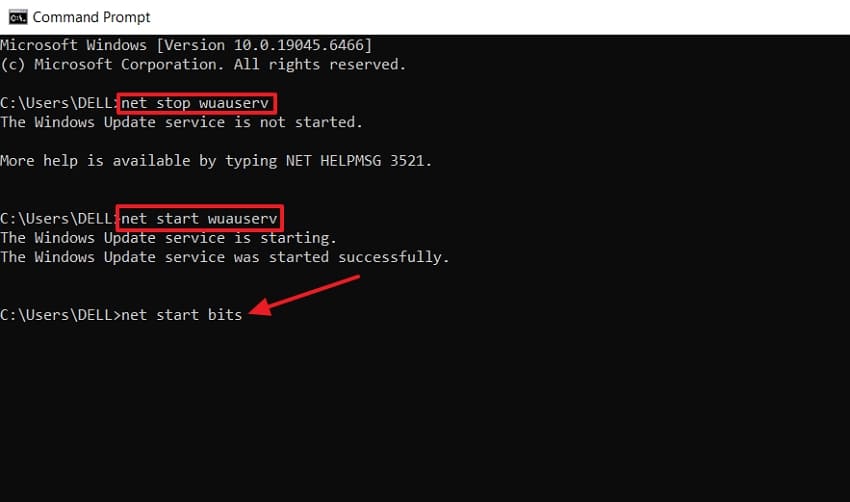 stop windows update cmd