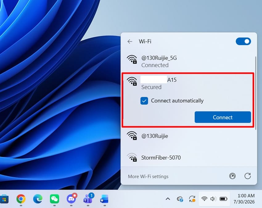 connect pc phone hotspot