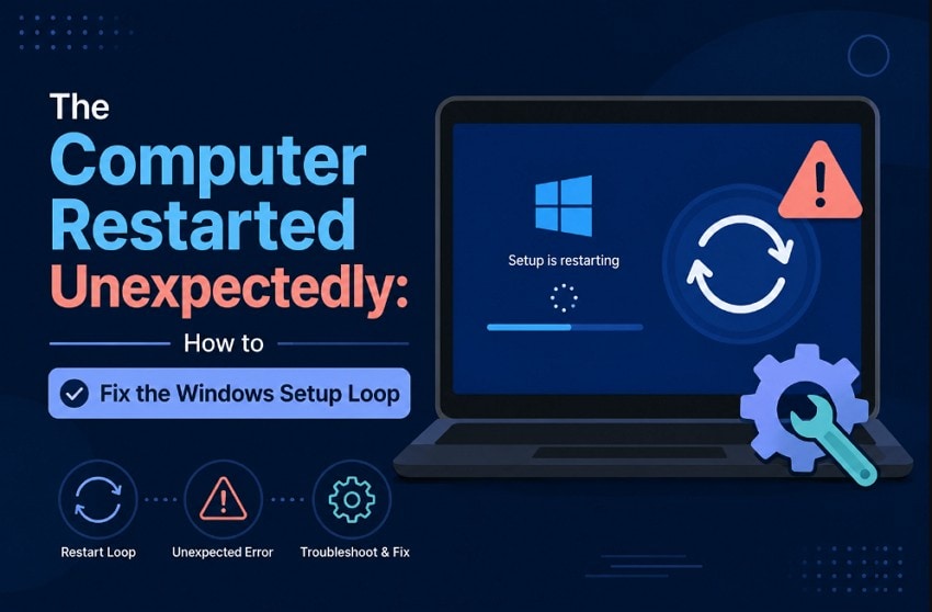 The Computer Restarted Unexpectedly: How to Fix the Windows Setup Loop