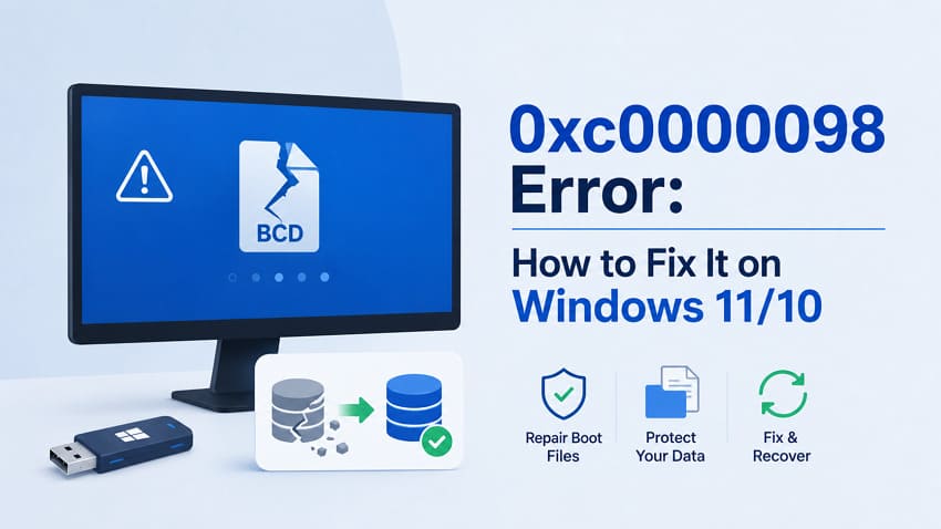 0xc0000098 BCD Error: Causes, Fixes, and Recovery Guide