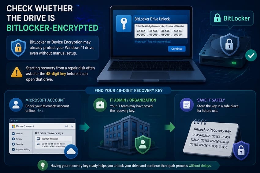 check bitlocker encrypted drive