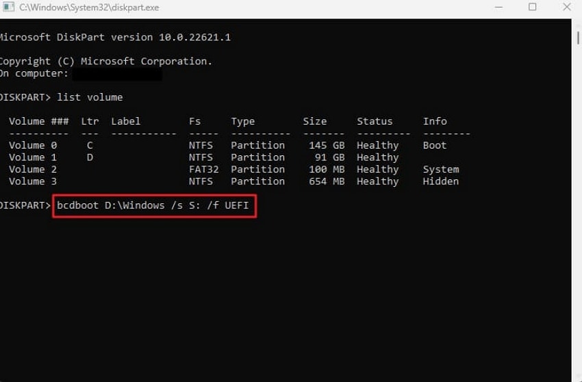 recreate boot files