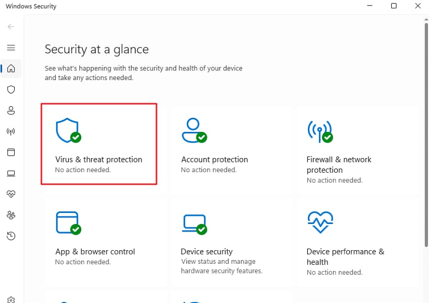 access windows security