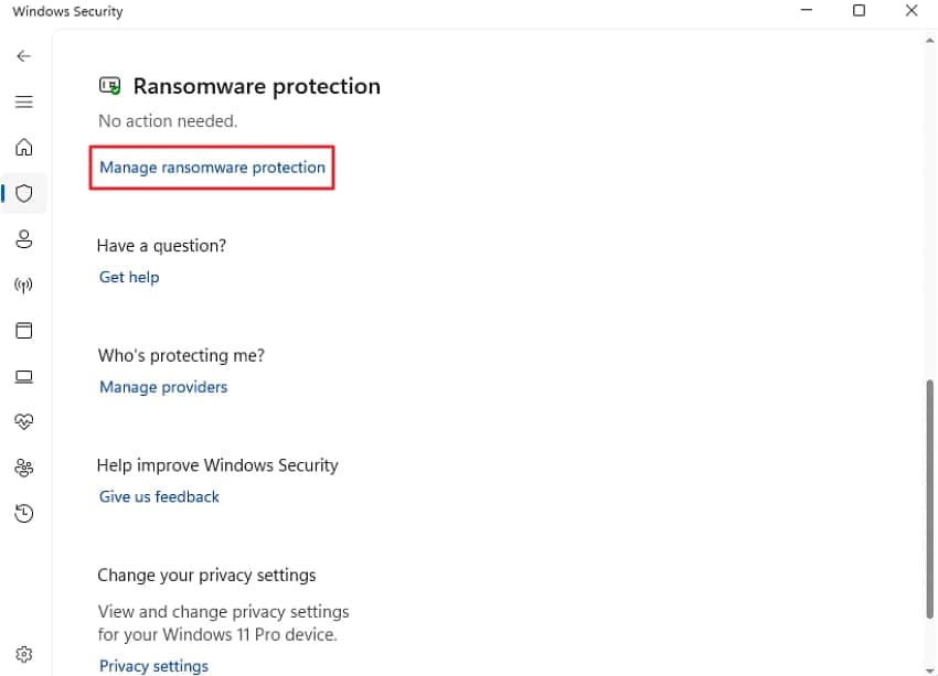 choose manage ransom protection