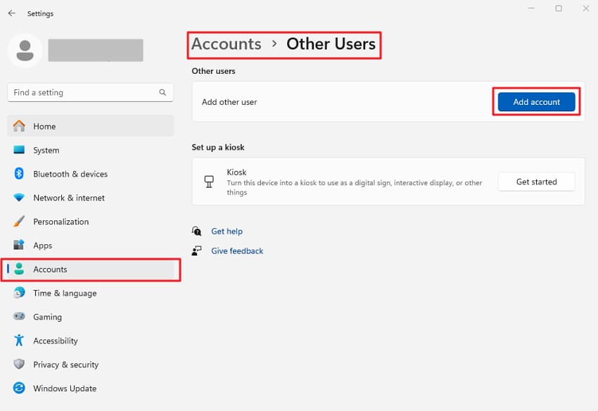 access other accounts