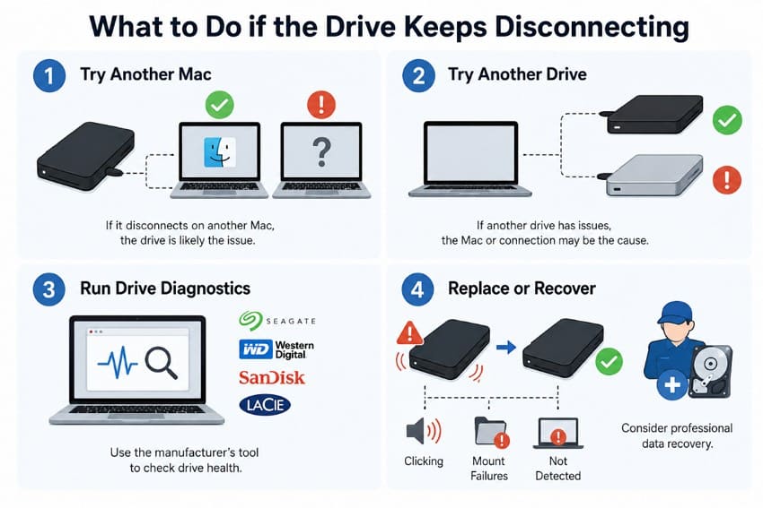 test persistent drive disconnections
