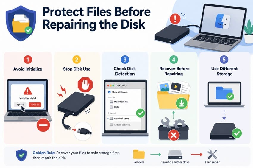 protect files before disk repair
