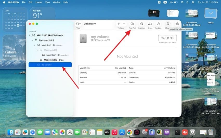 select volume for first aid