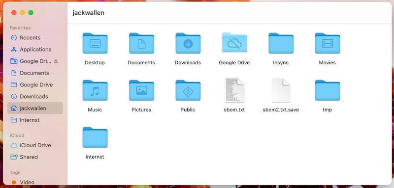 locate the shared folder