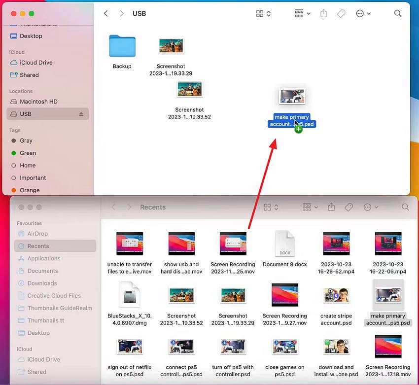 copy mac file to external drive