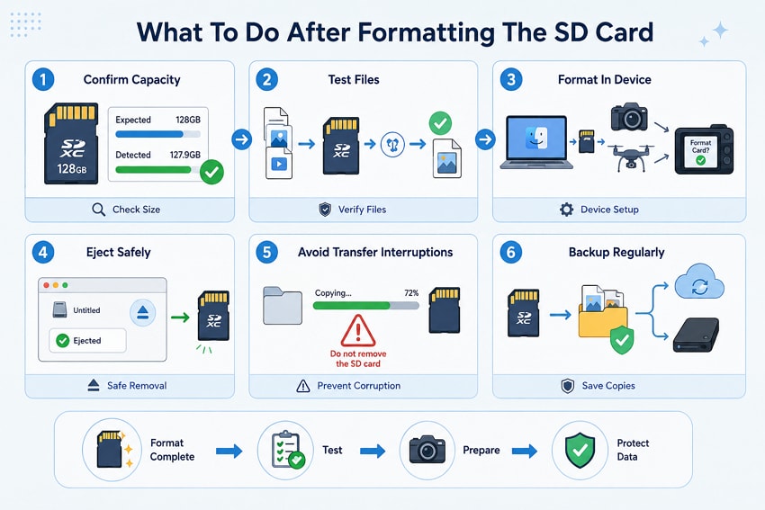 essential checks after card formatting