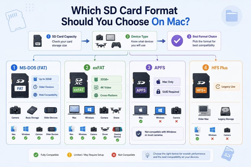 mac compatible memory card formats