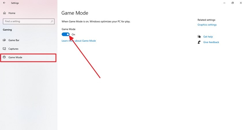 enable game mode