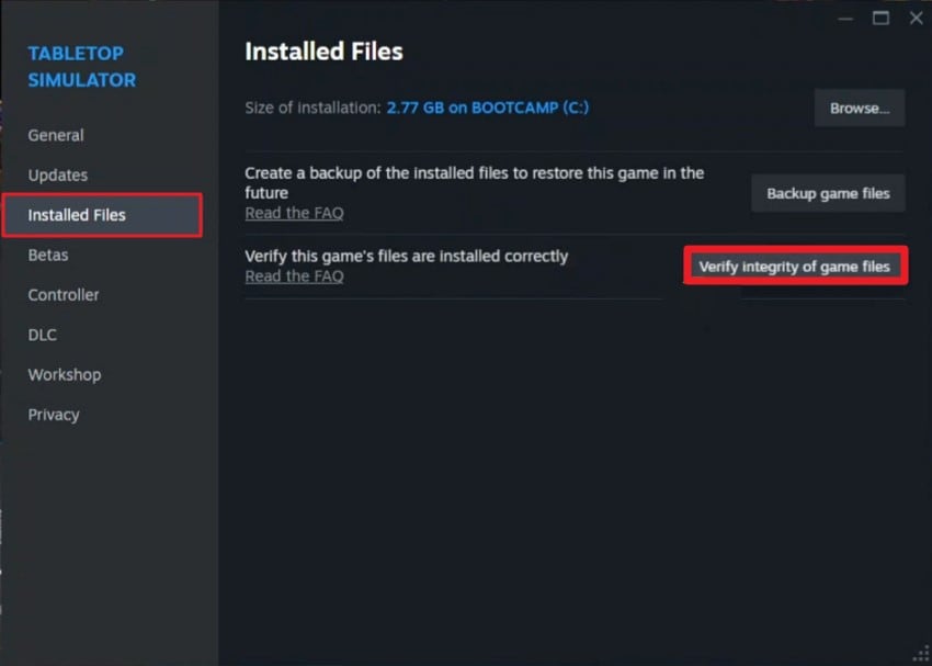 verify game files steam