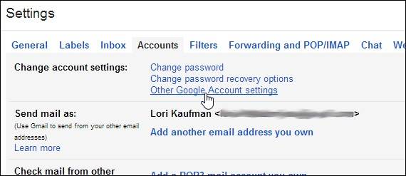 how to delete a Gmail account-change account settings