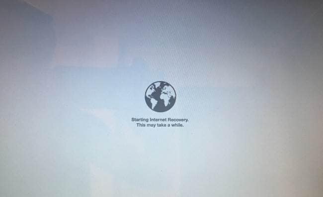 Reinstall MAC OS X using the Internet Recovery Mode