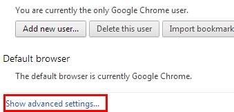 cracker kata sandi Gmail dari browser-pilih advanced settings