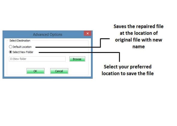 repair corrupt Excel file with repair tool step 4