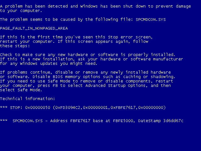 Windows 7 Bluescreen