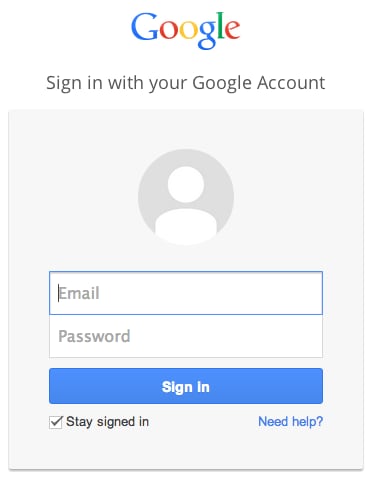 log in gmail account