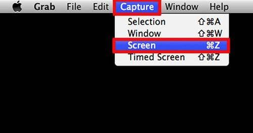 How to Take Screenshot on Mac OS X use Grab Utility