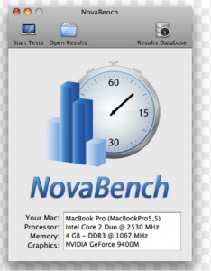 Test du Disque Dur pour Mac-Nova Bench-1