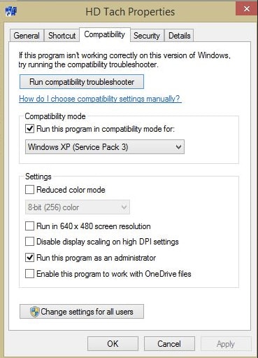 Test de vitesse du disque dur pour Windows-HD Tach-2