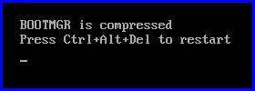 bootmgr is compressed error