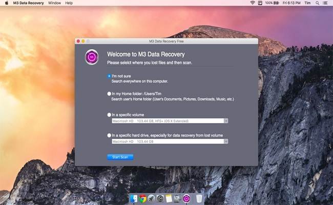 Software Gratuito para Recuperar Datos de Mac-M3 Recuperación Gratuita de Datos de Mac