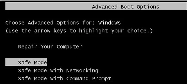 In den abgesicherten Modus wechseln, um den Bluescreen bccode 1a zu beheben