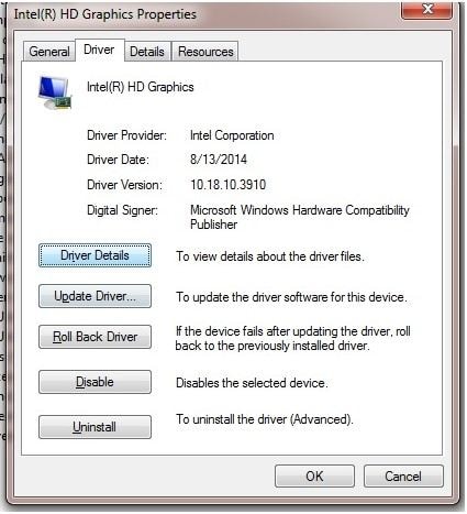 Uninstall and reinstall drivers to fix blue screen bccode 1a