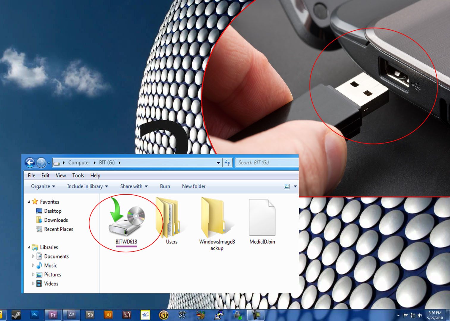 how to backup pictures to external hard drive