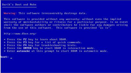 Secure Delete: Darik’s Boot And Nuke