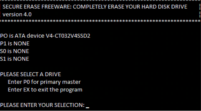 effacer un disque dur avec HDD eraser