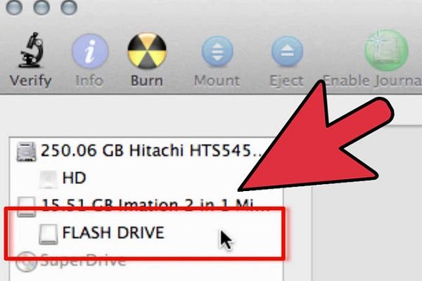 Cara Menggunakan Hard Drive Eksternal di Mac-Pindah ke opsi utilitas disk