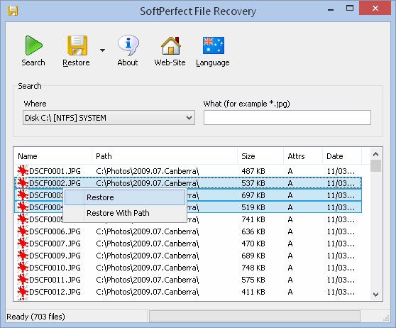 SD-Karten-Datenrettungssoftware – Soft Perfect File Recovery