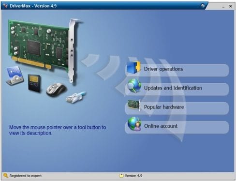 drivermax-mejores 5 programas de copia de seguridad de los controladores de Windows
