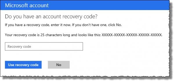 get a hotmail account recovery code