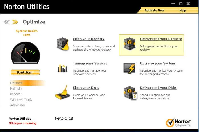 Norton Utilities para eliminar archivos no deseados de Windows