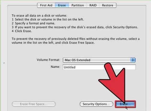 erase hard drive data from mac step 2