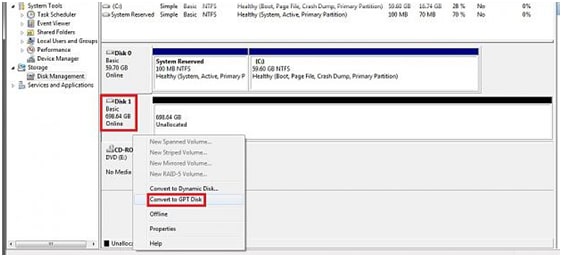 Things you should know about GPT partition-How to partition GPT hard drive step 4