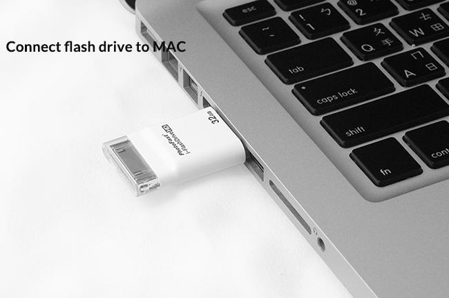 Consejos para usar la unidad flash en Mac: conecte la unidad flash a mac