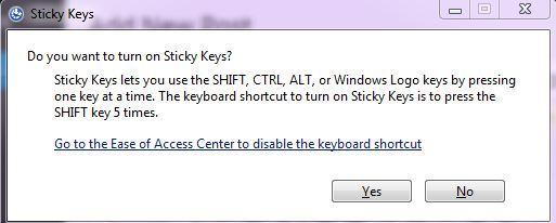 Fixing the issue of shift key not working 